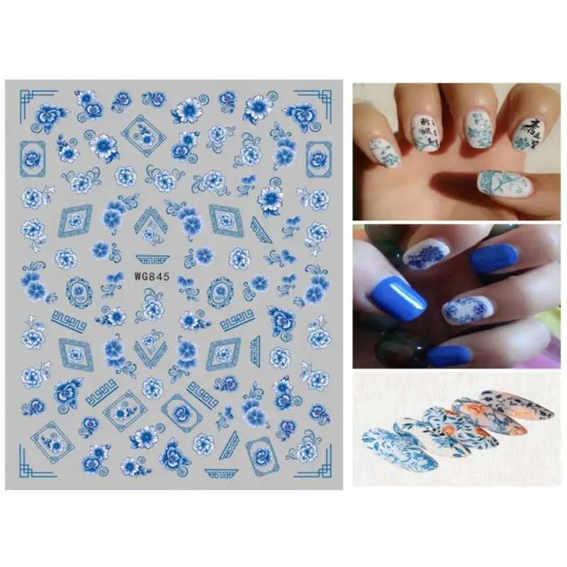 Wysokiej jakości zdobienia paznokci przyciągające wzrok kwiaty unikatowe modne dekoracje 3d naklejki do paznokci kwiatowe zdobienia paznokci popularne eleganckie oprawki