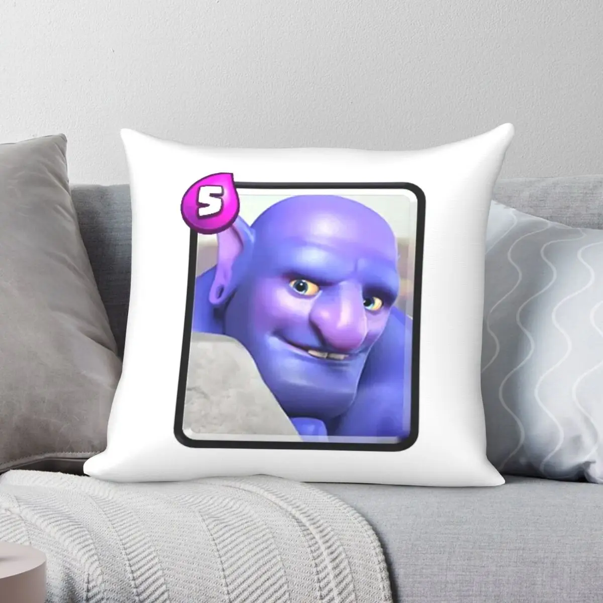 Bowler Clash Royale Square Pillowcase Polyester Linen Velvet Pattern Zip Decorative Pillow Case Car Cushion Cover