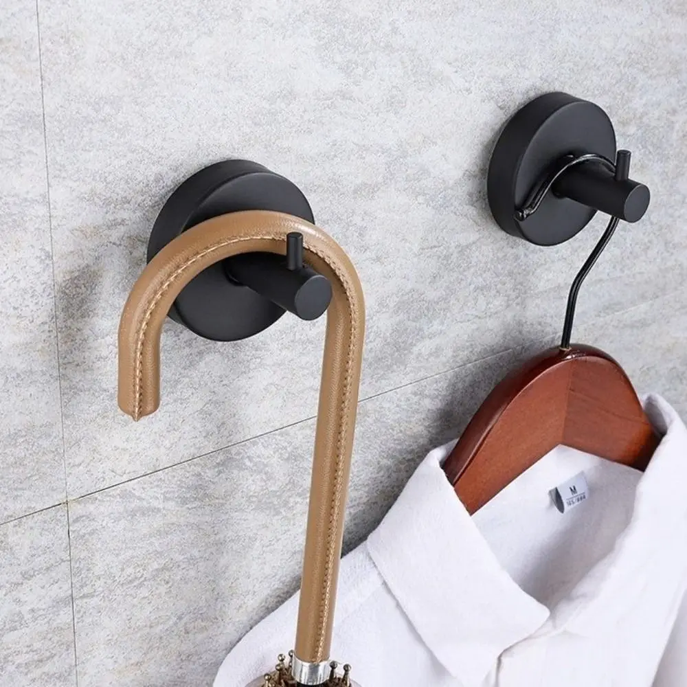 1Pc Durable Stainless Steel Suction Cup Hooks No Drill Removable Suction Hook Heavy Duty Reusable Bathroom Hook Bathroom
