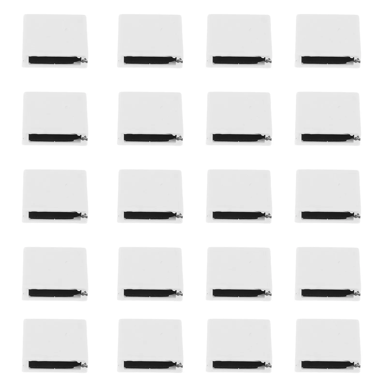 20Pcs White Mixer Slider Knobs 4Mm Universal Fader Caps for Dj Controller Audio Console Replacement Easy Install Non-Slip