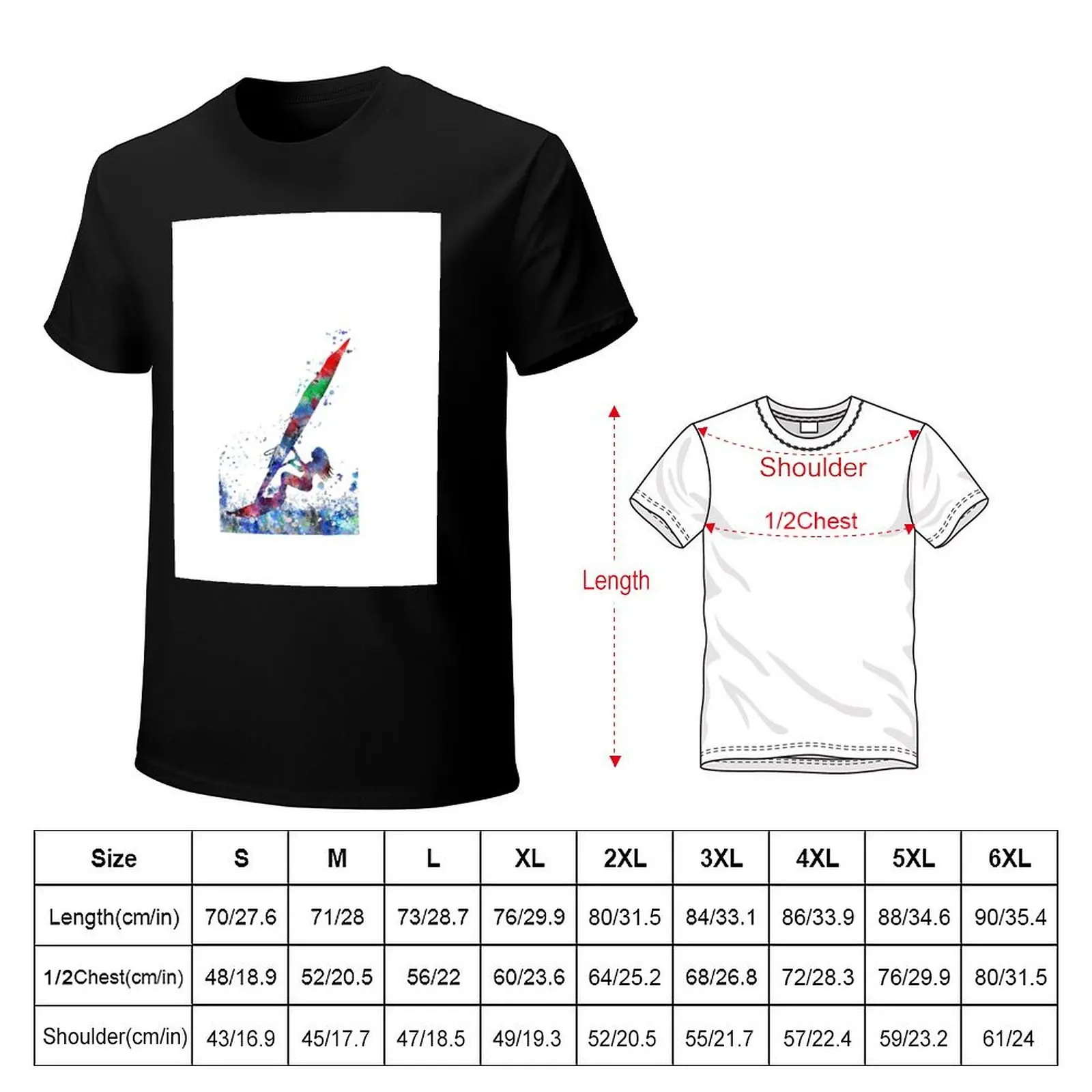Windsurfer T-Shirt man t shirt luxury T-Shirt
