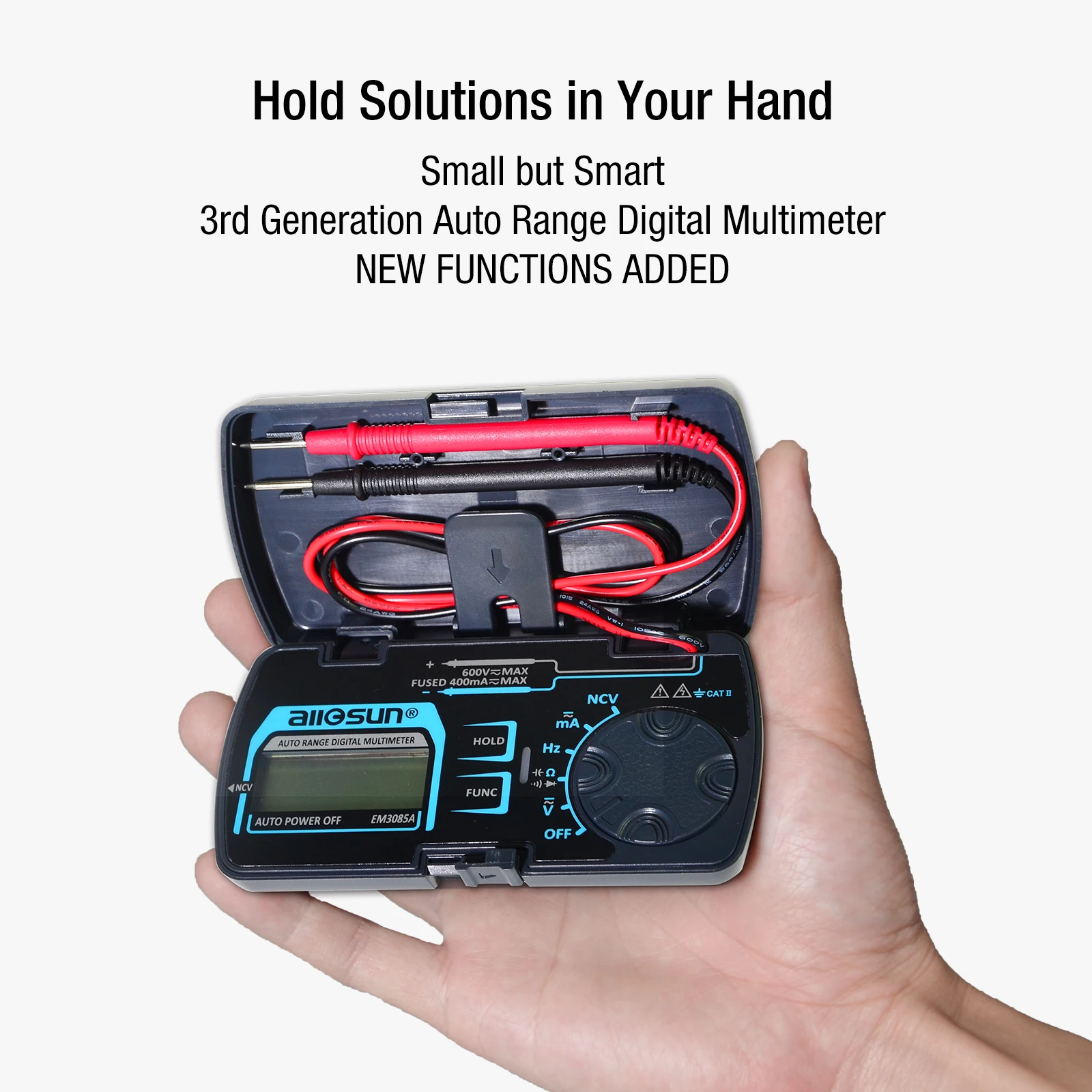 Digital Multimeter 3 3/4 digits AC/DC Ammeter Voltmeter Ohm Portable Meter voltage meter All-sun EM3085A