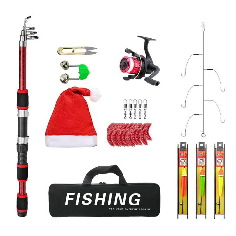 

Fishing Rod And Reel Combos Christmas Saltwater Freshwater Fishing Fishing Pole Kit Lightweight Foldable Rods Christmas