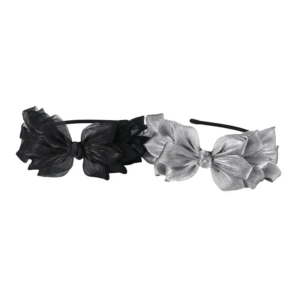 Shining Ribbon Big Bow Head Band Hair Band Hair Hoop Hair Accessories