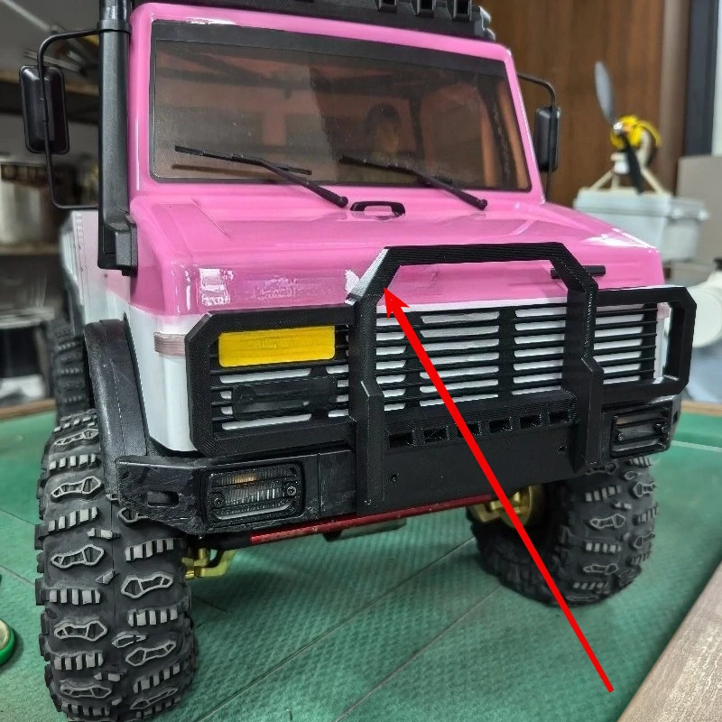 Front Bumper Guard For CROSSRC EMO X6 XL3 1/8 RC Rock Crawler Bull Bar Upgrade Parts Front Bumper Accessory Dedicated 3D Printed
