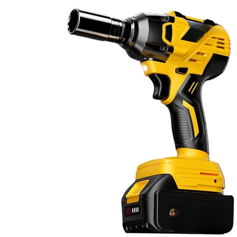 

Brushless Electric Wrench High Torque Lithium Battery Impact Auto Repair Wood Shelving Tools Powerful Air Cannon Hand Drill