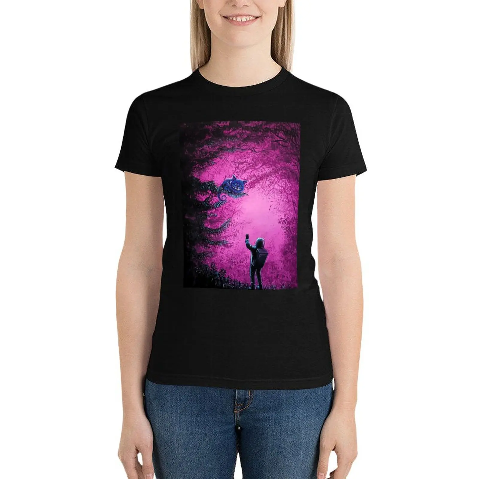 The Cheshire's Way T-Shirt Aesthetic clothing cute clothes Blouse western t shirts for Women