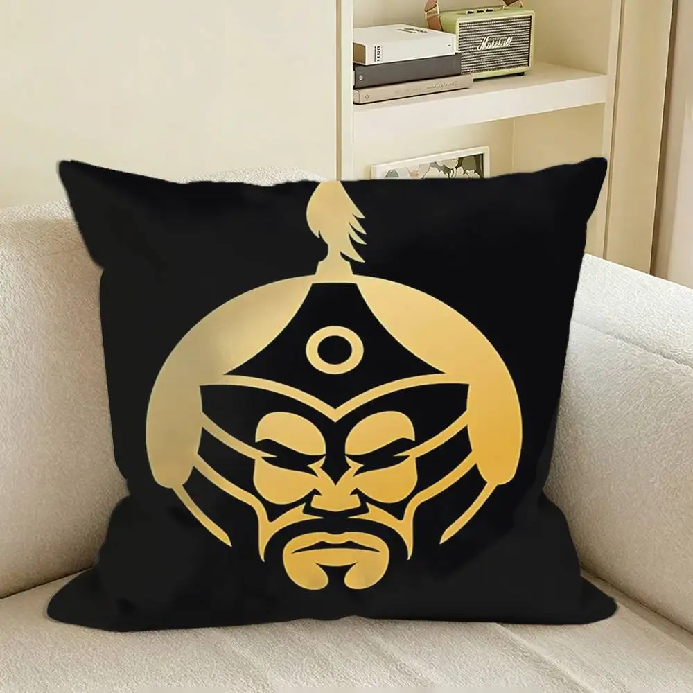 Game CS2 Major Popular TEAM Square Sofa Pillow Cover Solid Color Living Room Home Decor Cushion Case