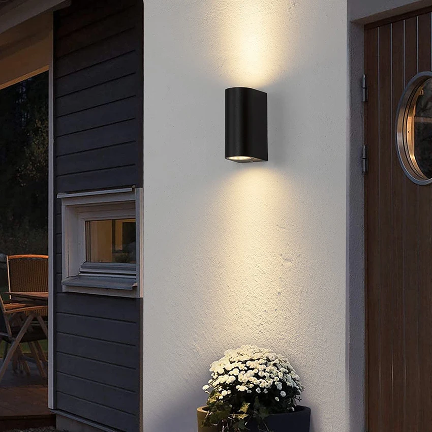 GU10 Base Outdoor Waterproof Wall Lights Garden Porch Wall Lighting LED Wall Lamps Aluminum AC86-265 images - 6
