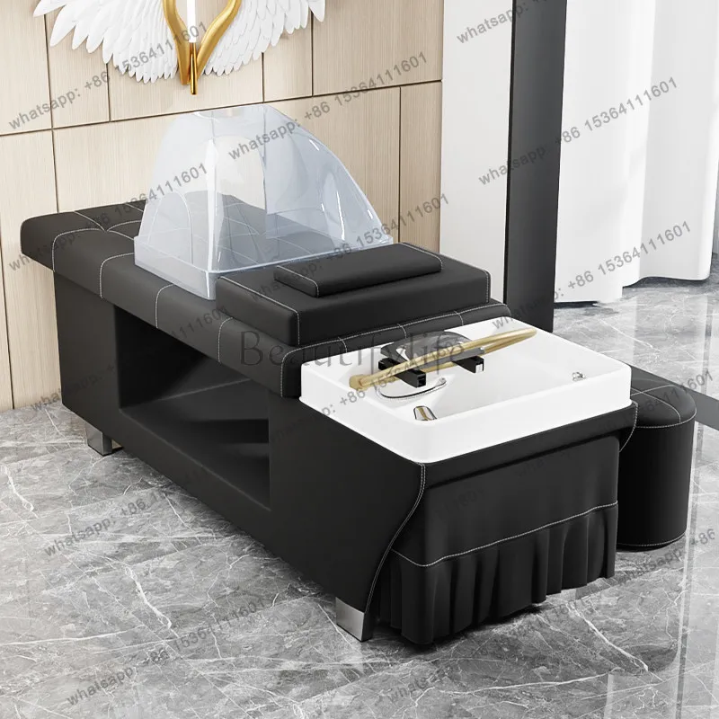 Special shampoo bed for barber shop, constant temperature water circulation Thai massage with fumigation