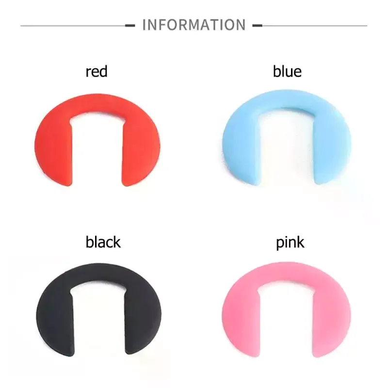 5 Pcs Colorful U Shaped Silicone Conjoined Children's Eyeglass Soft Nose Pads For Glasses Anti-Slip Insert Nose Pad