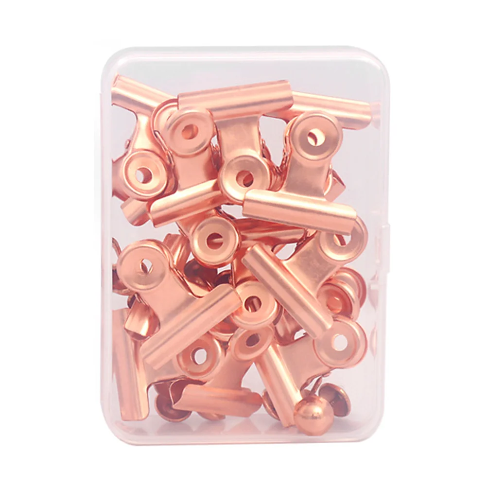 

1Set Iron Files Clips Office Bill Clamps Paper Clip Thumbtack Kit for Notes Photos and Schedule Organizing Iron Files Clips