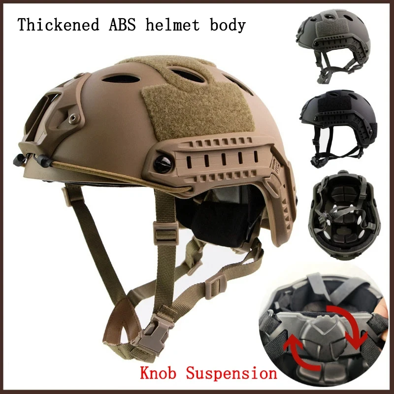 BOOIU FAST Helmet MH PJ BJ Airsoft TacticsHelmets ABS Outdoor CS Paintball Shooting Game Protective Equipment