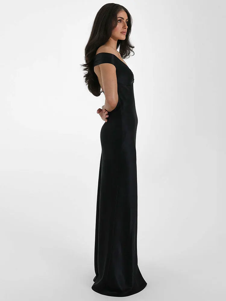 GACVGA エレガントなサテンバックレスマキシドレス女性のための 2025 夏の新セクシーなガウンクラブパーティーイブニングロングドレス