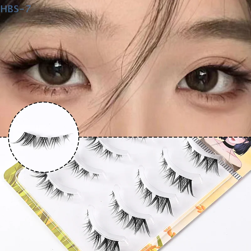 الرموش الصناعية الكورية نمط العروس ماكياج ابنة غنية الجنية الشعر الطبيعي الغني الملونة الثعلب التعادل المائل يطير