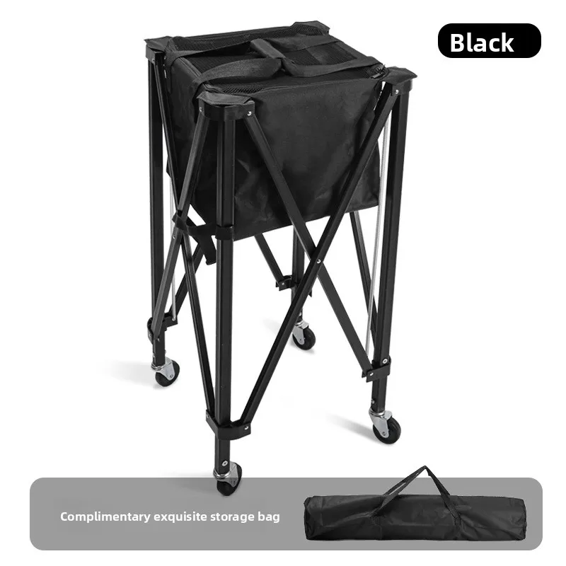 Foldable Tennis Cart Aluminum Alloy Portable Coaching Cart Factory Direct Tennis Storage Box Cart Coach Cart Tennis Cart view 5