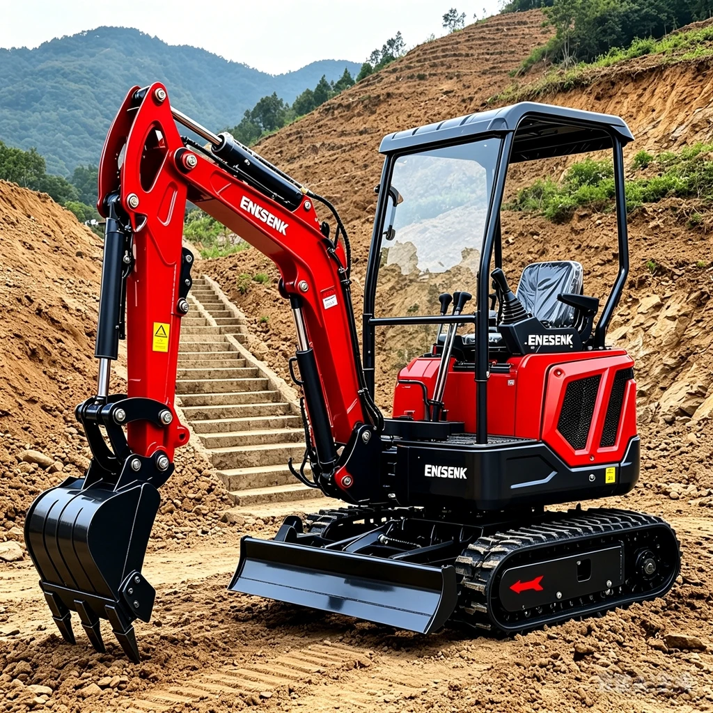 0.8/1.2Ton Mini Excavator With - Agriculture Farming Services review and price