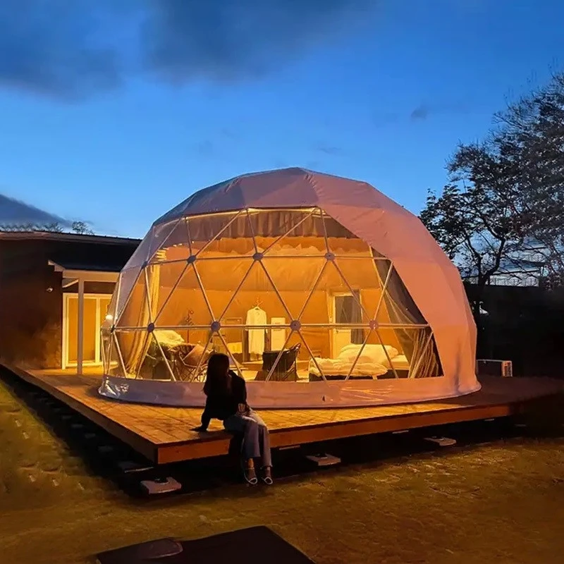 Hot Sale UV-proof Metal Pole Oxford Fabric Dome Tent for Outdoor Use