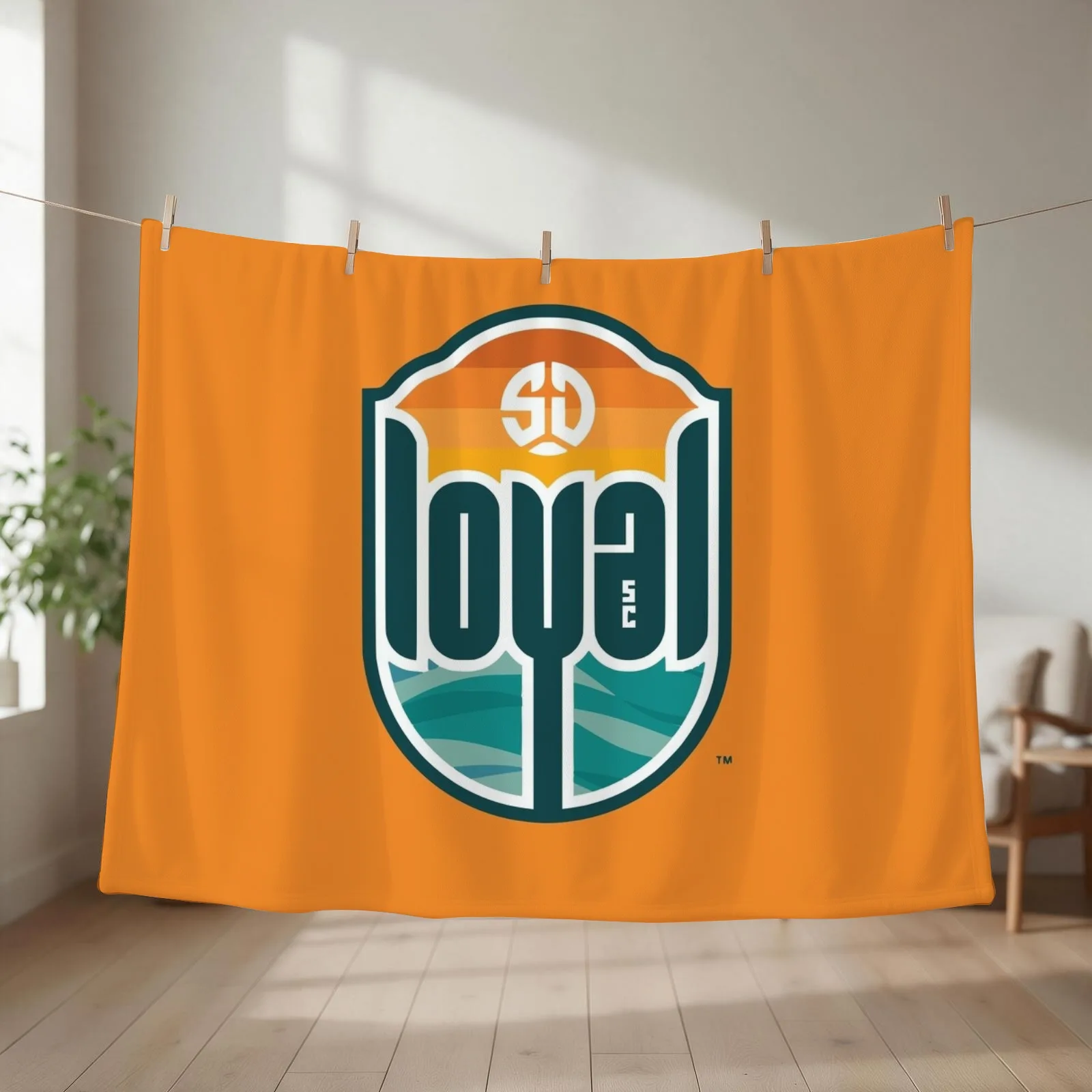 San Diego Loyal SC Throw Blanket couch cozy soft plush fuzzy picnic outdoor blanket
