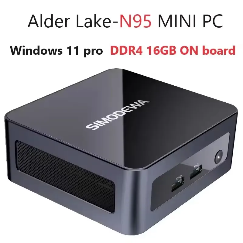 

SZBOX B520 Alder Lake-N95 МИНИ-ПК до 3,4 ГГц Windows 11 pro Dual WIFI BT DDR4 16 ГБ на борту 1000 м Настольный офисный компьютер Мини-ПК
