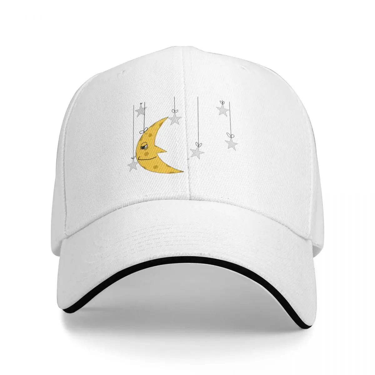 

The beautiful yellow moon Bucket Hat Baseball Cap beach hat hats baseball cap hats for women winter Men's