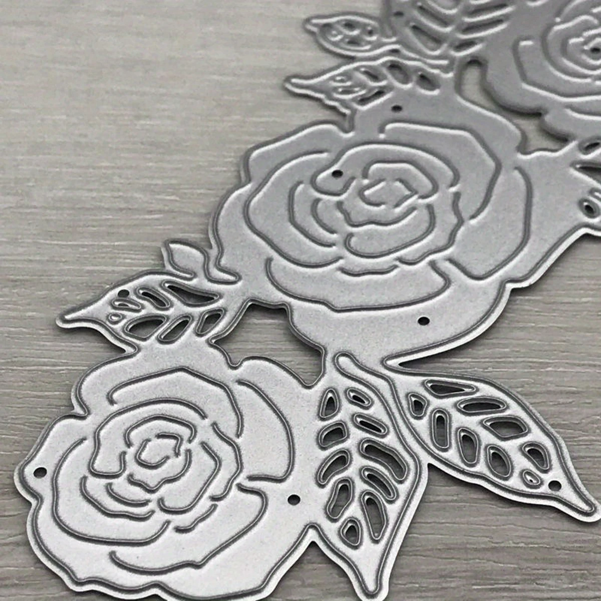 A Set of Rose Metal Cutting Molds Suitable for DIY Scrapbook Handmade Card Making Greeting Card Handicraft Decoration Templates view 4