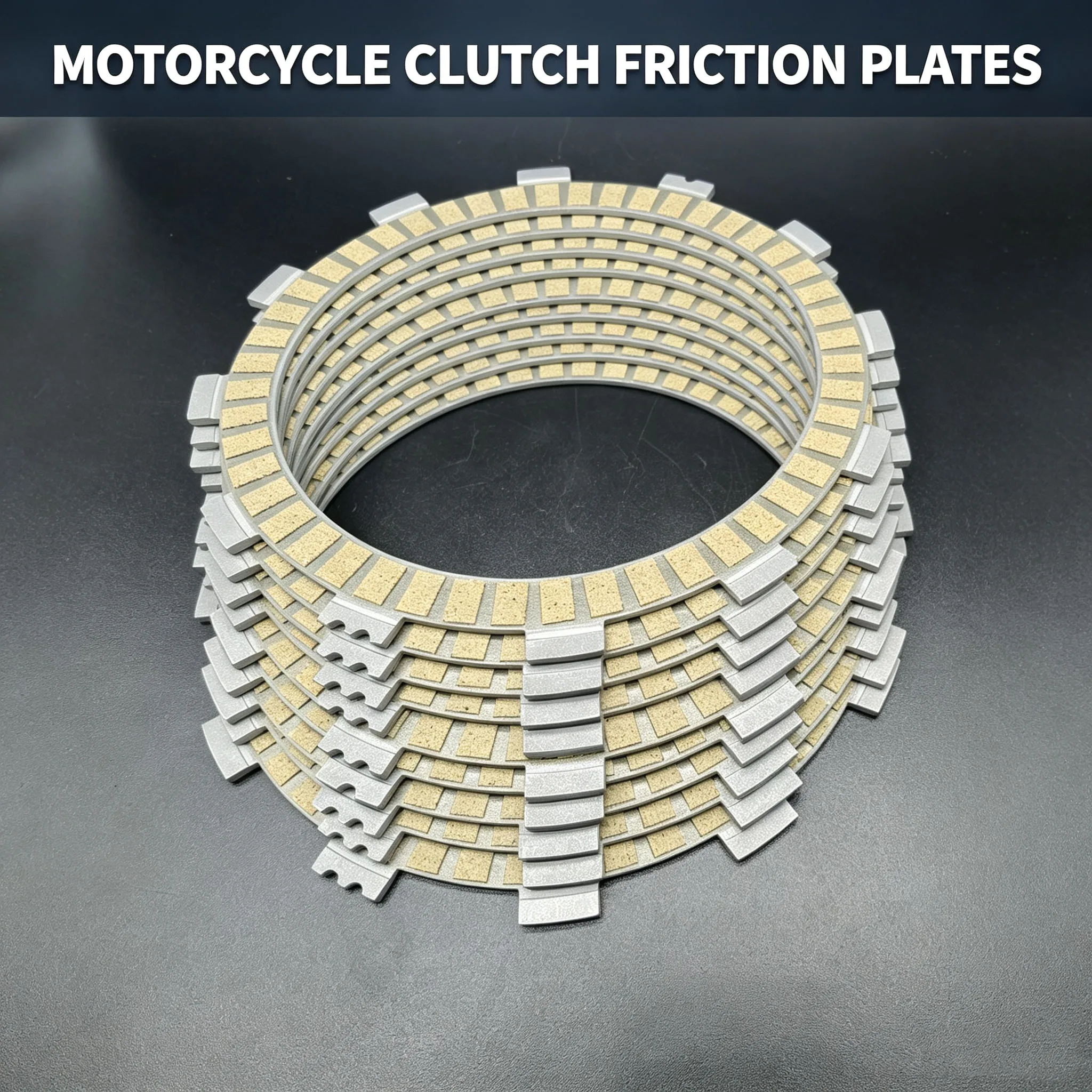 Clutch Friction Plates Discs Fits Yamaha XV1700 Road Star Silverado 2004-2010 XV1700 Road Star Warrior 2002-2010 - view 4