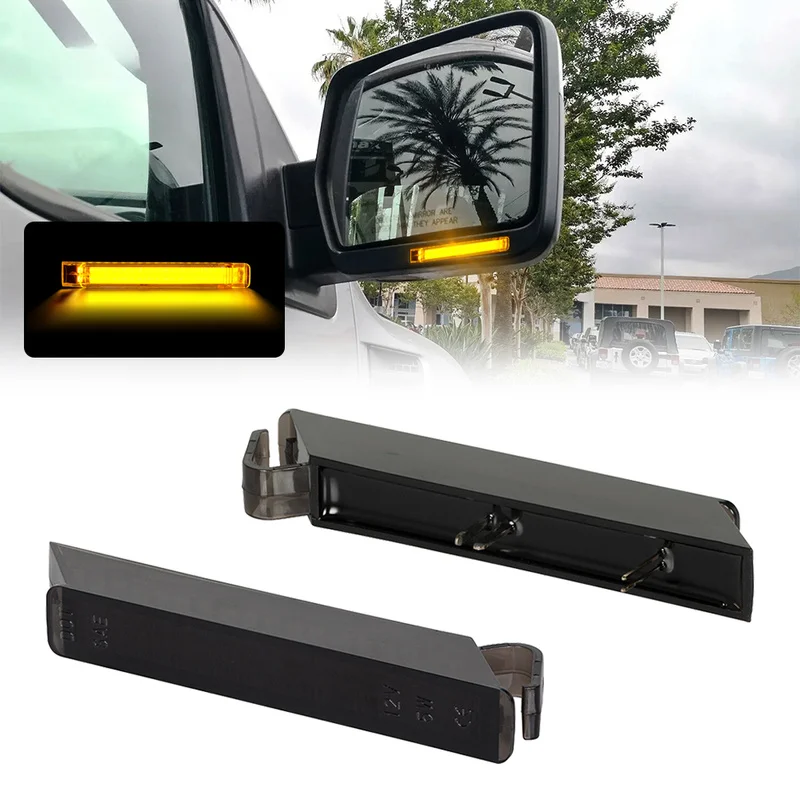 High Quality Dynamic LED Rearview Mirror Turn Signal Light Replacement Fit F150 Raptor Expedition Lincoln Pickup
