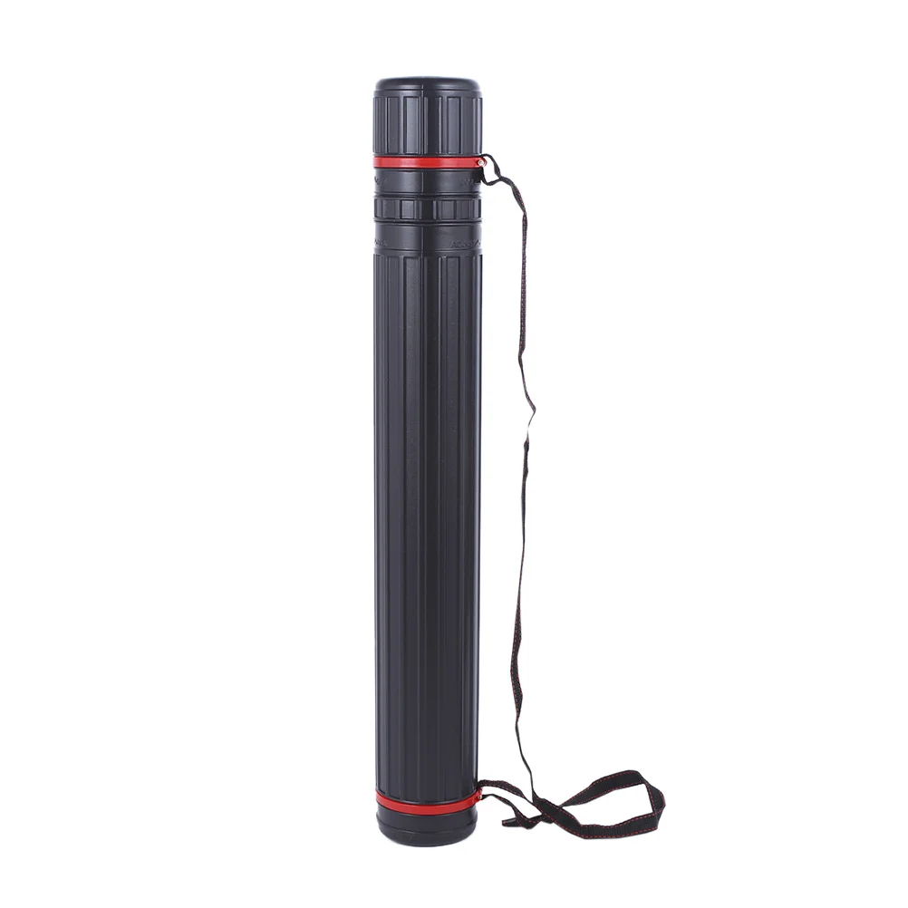 أنبوب تخزين بلاستيكي 10x55 سنتيمتر قابل للتوسيع مقاوم للماء حقيبة حمل حزام قابل للتعديل للملصقات خطط العمل الفني صياغة أنبوب #6