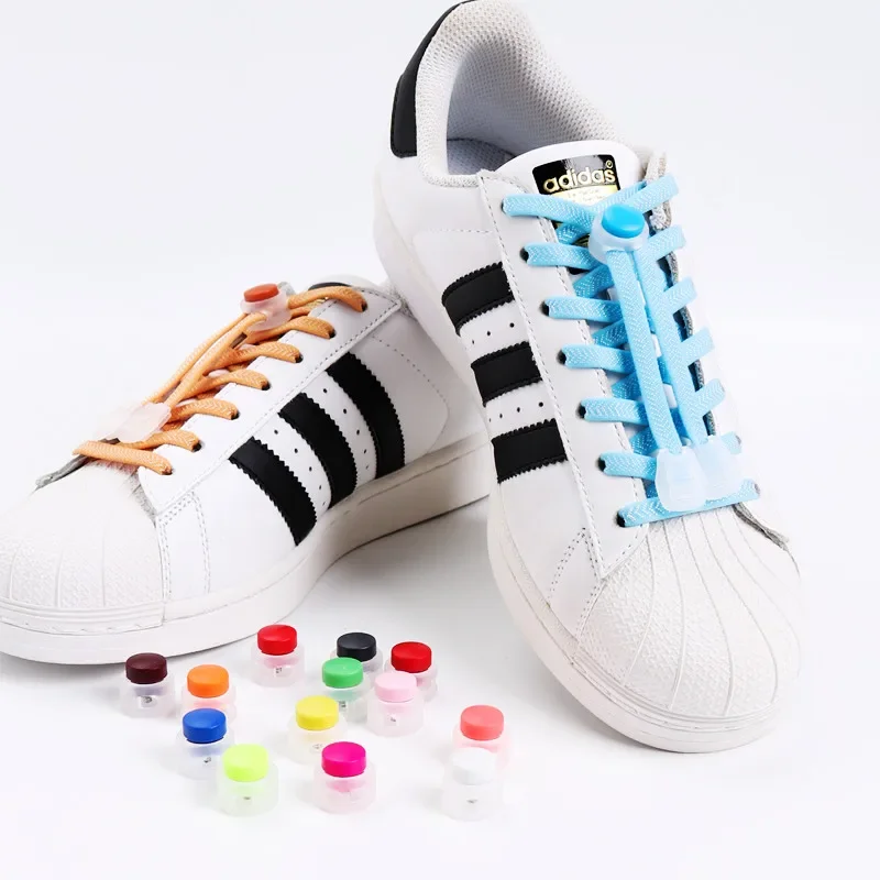 New Elastic Laces Spring Lock Shoelace Flat Rubber Bands Shoelaces for Sneakers Kids Adult Quick Lace Lazy Shoe laces for shoes