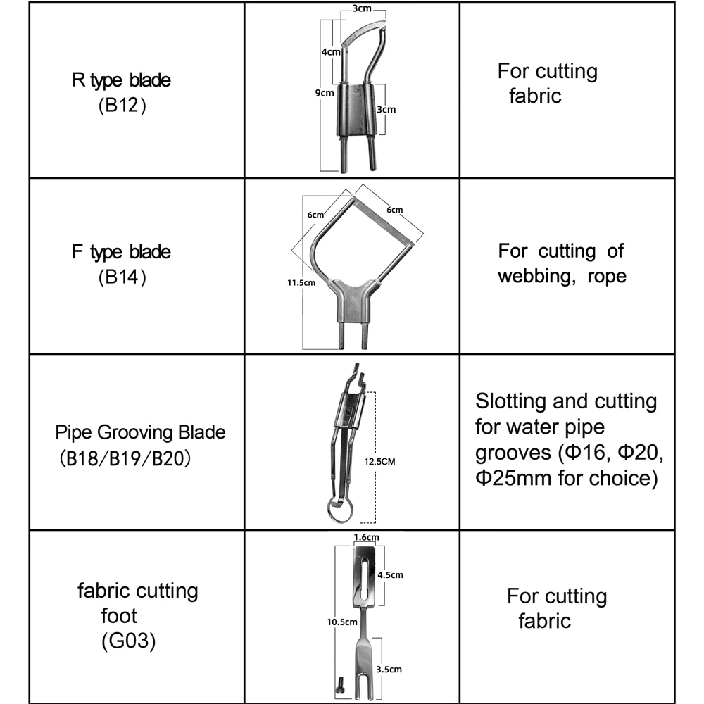 Cuchillo eléctrico caliente, hoja ranuradora de espuma, accesorios de cuchilla de corte en caliente, accesorios de cuchilla de cuchillo de poliestireno eléctrico para cortador de espuma