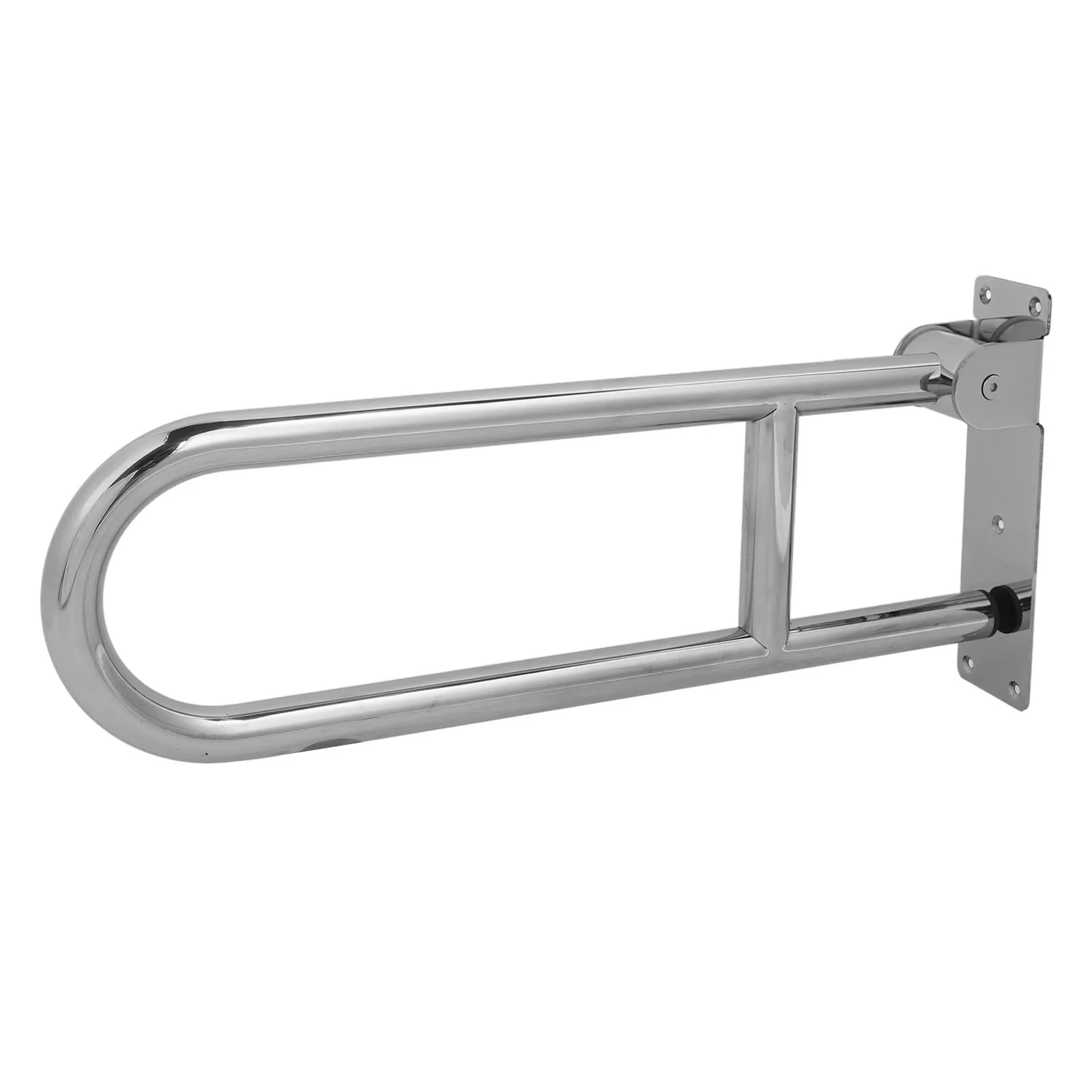 

Flip Up Bathroom Grab Bar Stainless Steel Ergonomics 90° Vertical Rotation Wall Mount Toilet Handrails for Old People