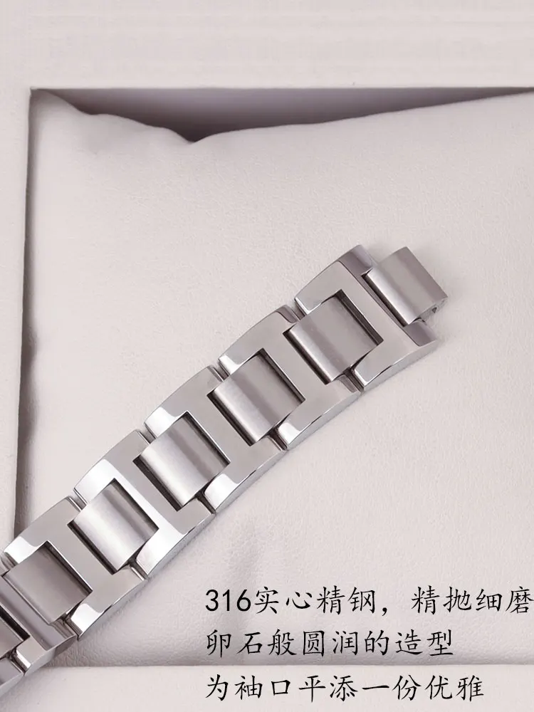 مناسبة لساعة كارتييه بالون أزرق مع حزام فولاذي لخزان لندن يجب أن يكون سوار للرجال والنساء 14mm16mm 18mm 20mm 22mm