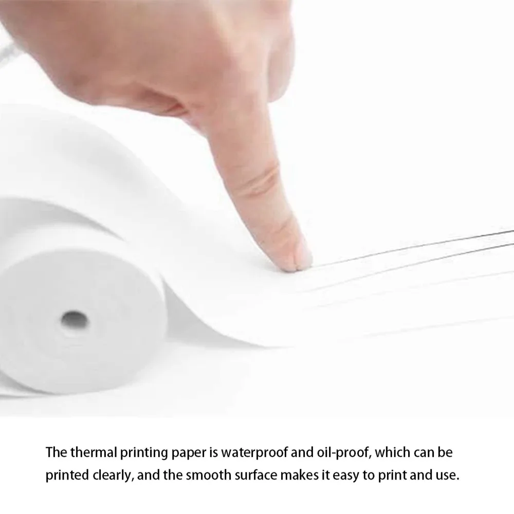 10 Rolls White Children Camera Wood Pulp Thermal Paper Self-adhesive thermal paper Instant Print Kids Camera Printing Paper Rep