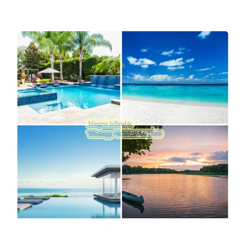 شحن مجاني ضياء 3m 0.9 مللي متر نفخ المياه الترامبولين المياه القفز السرير القفز الترامبولين (مجاني 1 منفاخ) #6