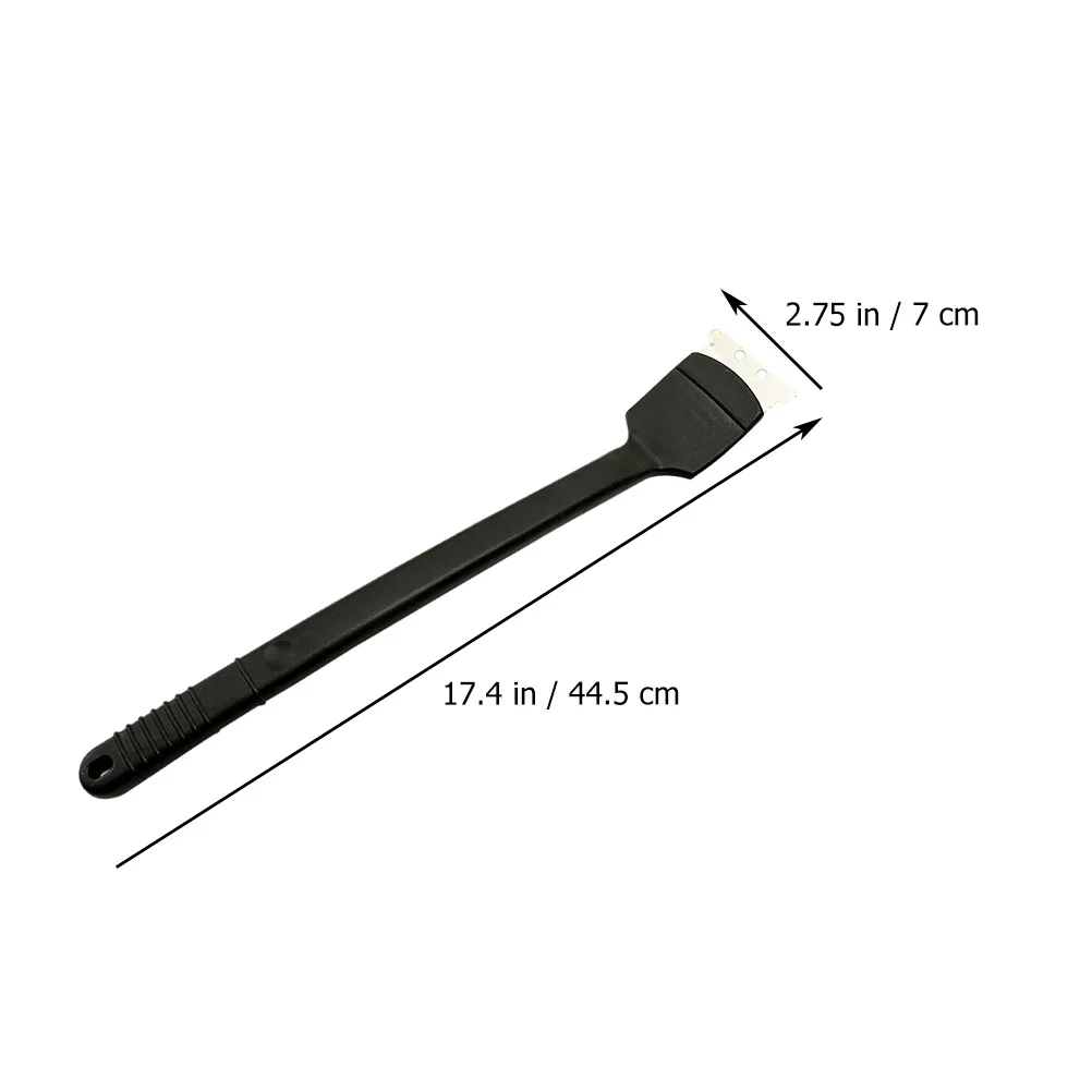 

2pcs Steel Wire Cleaning Brush Long H Bird Cage Droppings Remover Mini Shovel Hanging Hole Black Plastic Easy