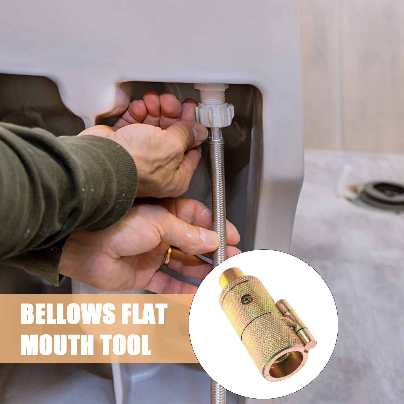 Corrugated Bellow Interface Maker 3/8 Inch Carbon Steel Flat Mouth Tool For Flexible Pipe Riveting Joint Processing