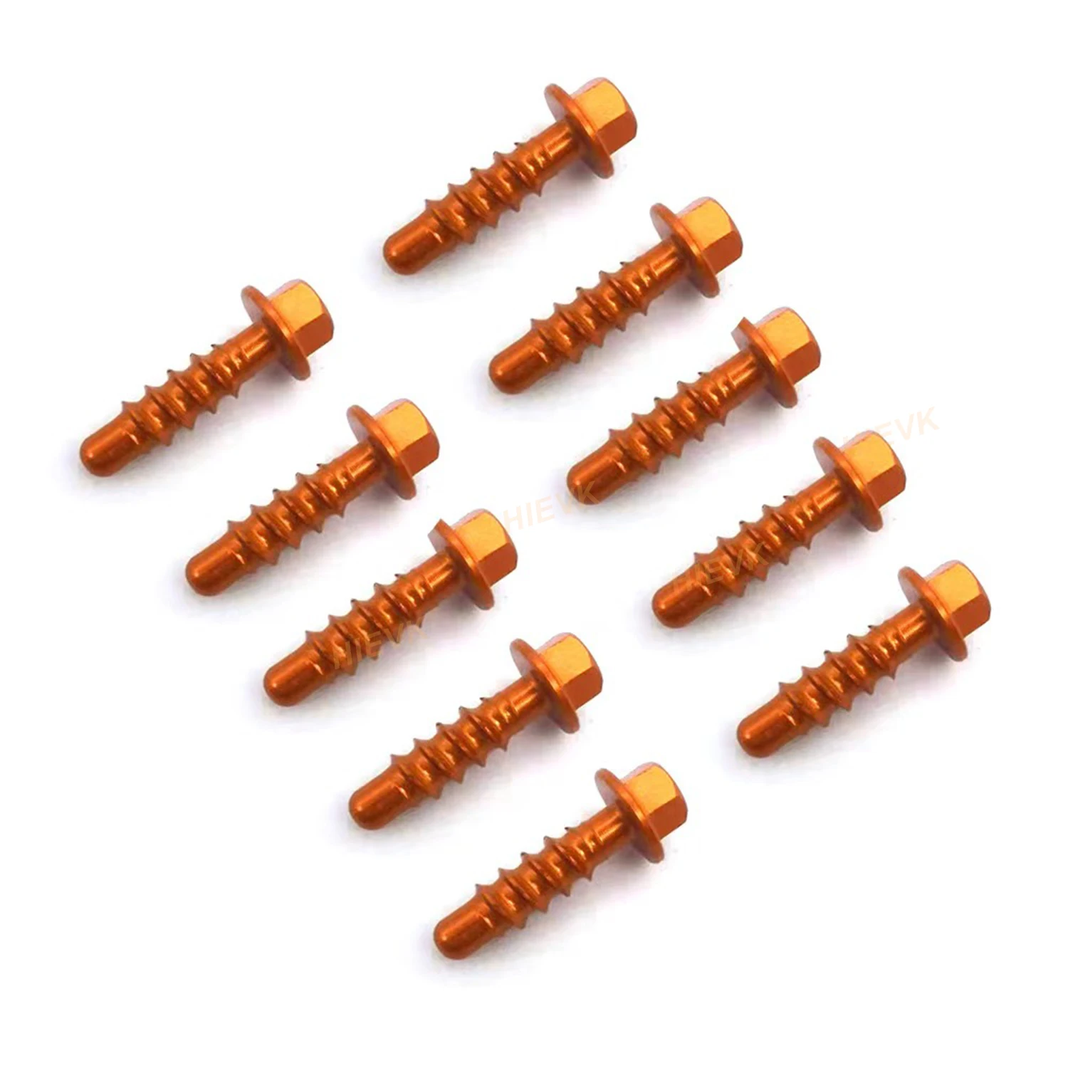 10Pcs CNC Aluminum Self Tapping Screw Bolts Kit For  KTM SX/SXF/XC/XCF/EXC/EXCF/XCW/TPI/SD/6D 125CC-530CC 2004-2022