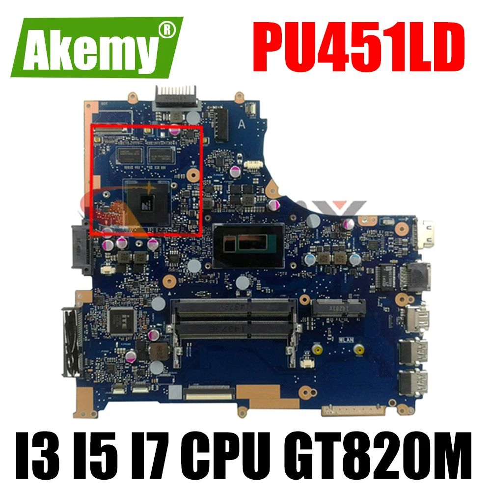 For ASUS PU451 PU451L PU451LA PRO451L Mainboard PU451LD i3 i5 i7-4th V1G PRO ESSENTIAL PRO451LD PU451LA PU451LC PU451LE