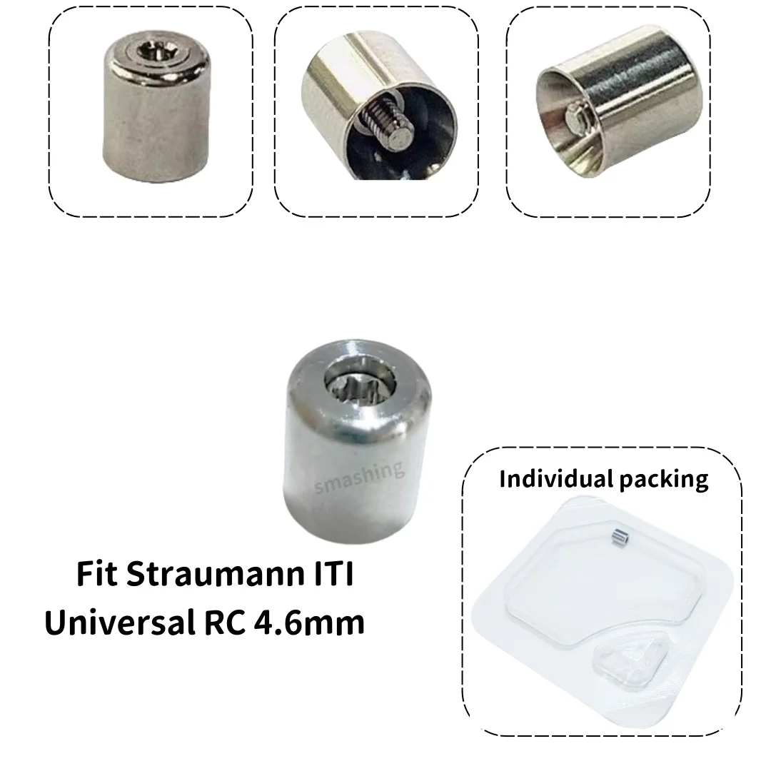 ทันตกรรม RC หลายหน่วยป้องกัน Healing หมวกป้องกัน Healing Abutment ฝาครอบสกรูไทเทเนียมเหมาะกับ Straumann ITI ⌀ 4.6