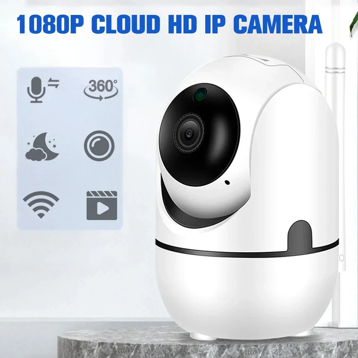 1080P HD WIFI Surveillance Camera Intelligent Tracking Night Vision IP Security Camera Two Way Talk Baby Monitor With APP