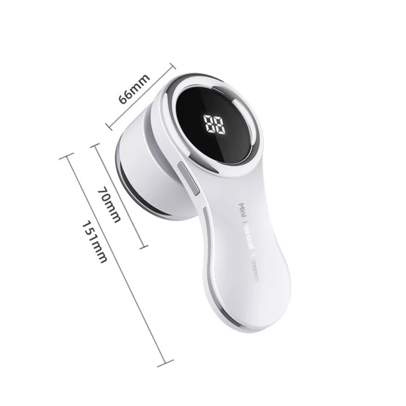 Rasoio per pelucchi portatile ricaricabile tramite USB con display LCD - Defuzzer per tessuti compatto ed efficiente per vestiti, maglioni, calzini - Perfe