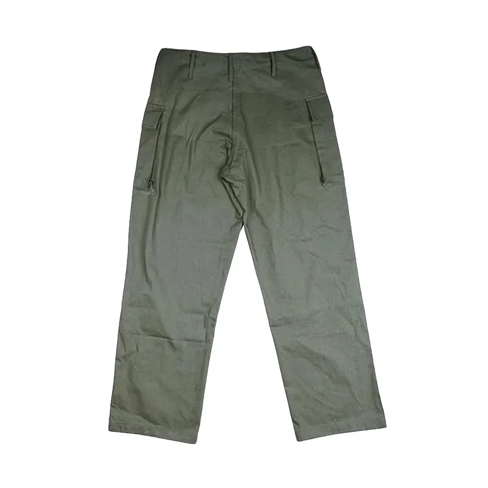 WWII WW2 HBT American Soldier Green Pants Casual Training Suit Multi-function Storage Lower Installation Loose Training Pants