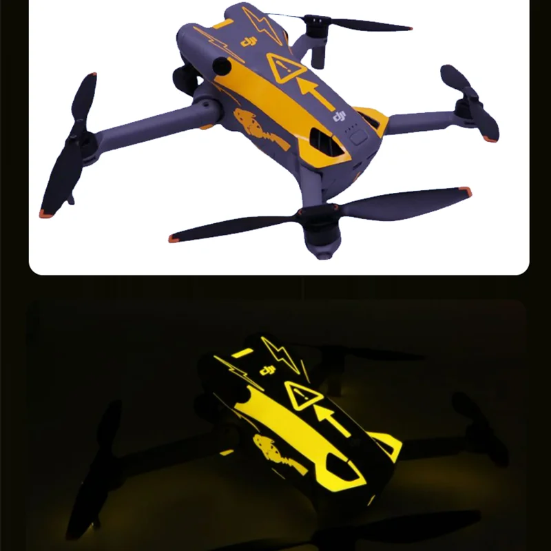 For DJI Mini 5pro Drone Luminous Sticker Decoration Decals Anti-Scratch Protective Film For MINI 5 PRO Night Flight Accessories