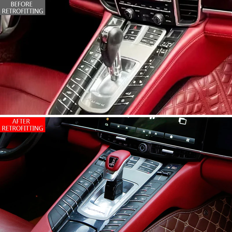 970 2009-2016 Car Interior Modification Upgrade 2017-2023 971 Gear Head Shift Lever Control Lever for Porsche Panamera