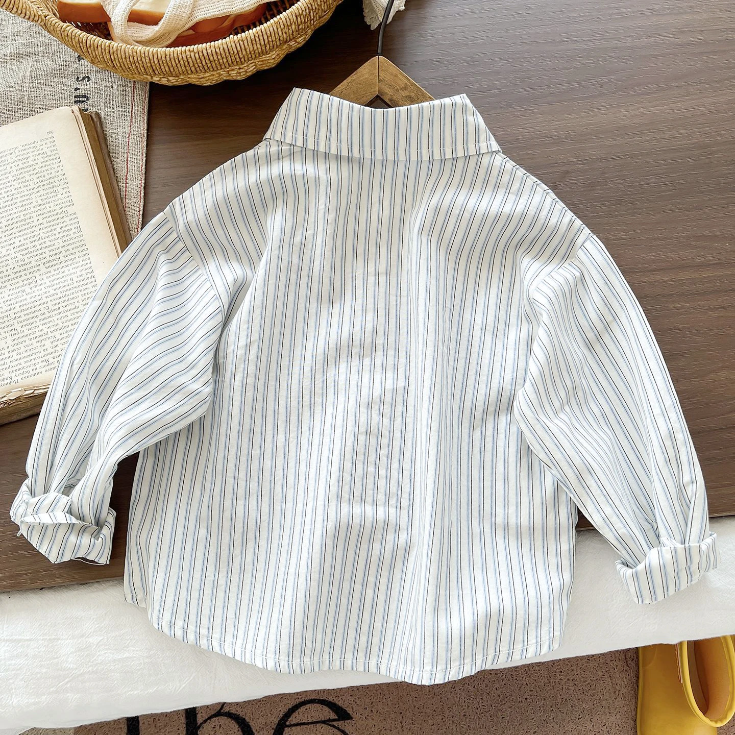 DIIMUU Kids Baby Boys Cotton Shirt Toddler Girls Tee Clothes Wears Infant Blouse 1 2 3 4 5 Years