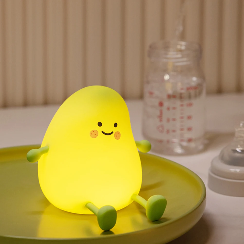 

Cute Mango For Bedroom s Timer Function Safe Silicone Lamp 'S Room Decorative Small Bedside Lamp Kawaii Bedroom