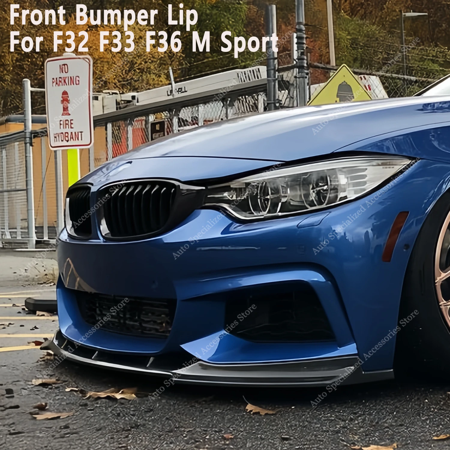 Gloss Black Front Bumper Lip Spoiler Splitter Diffuser For Bmw F32 F33 F36 430i 430d 440i M Sport 2013-2020 Bodykits Tuning