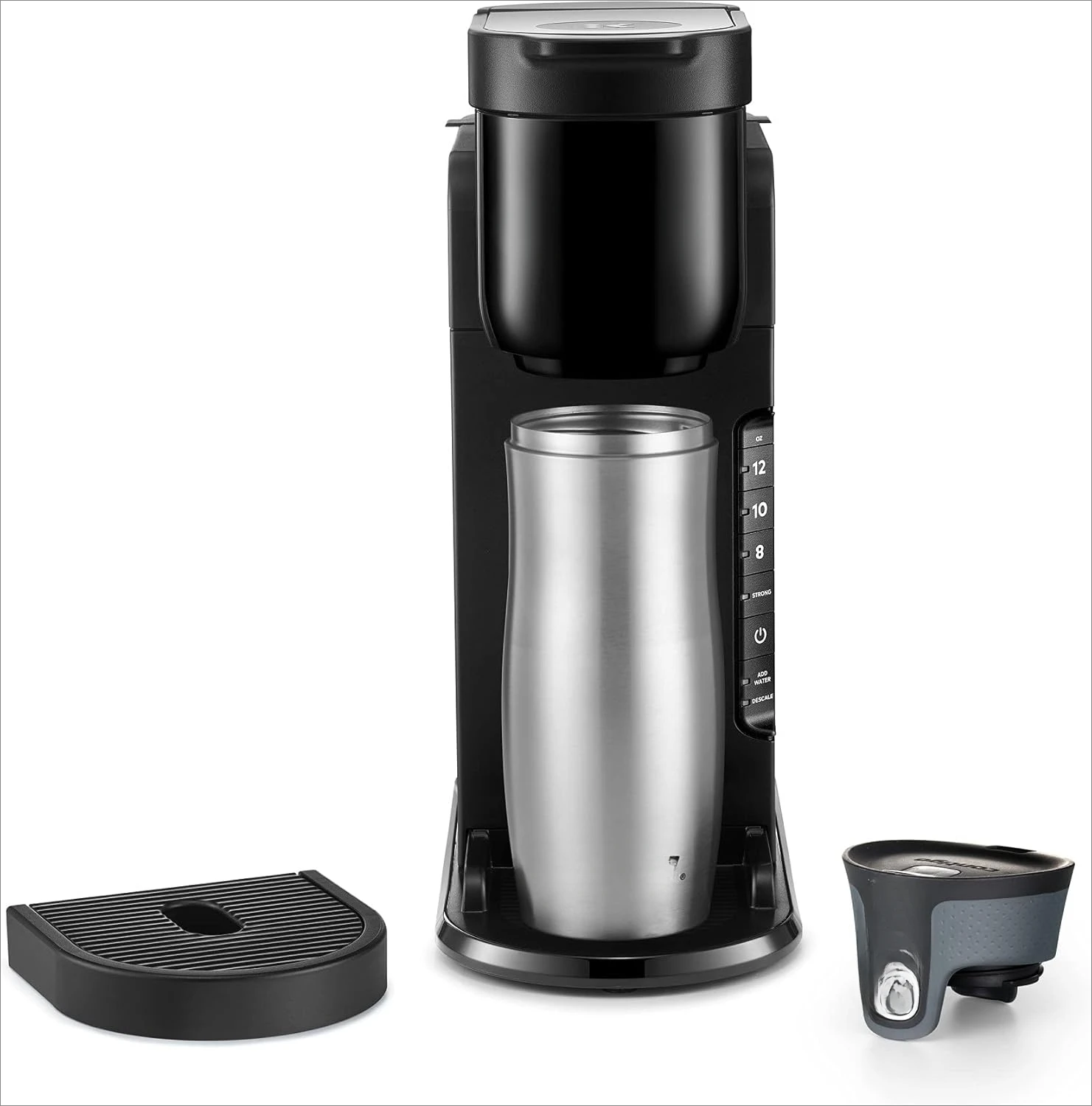 Strong Button Feature, 42oz Removable Reservoir, Black