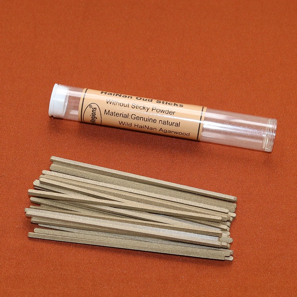 Genuine Chinese Hainan Oudh Incense Sticks No Binder 100% Pure Natural Fragrance Smell Strong & Lasting Scents